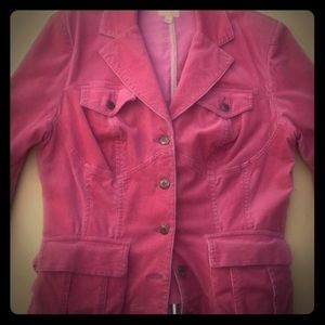 Corduroy Blazer Salmon color